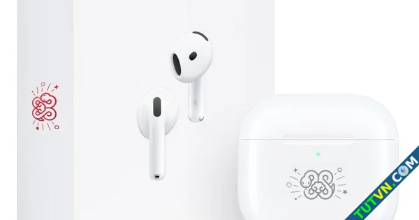 Apple ra mắt tai nghe AirPods 4 phiên bản giới hạn mừng Tết Nguyên đán-1.webp