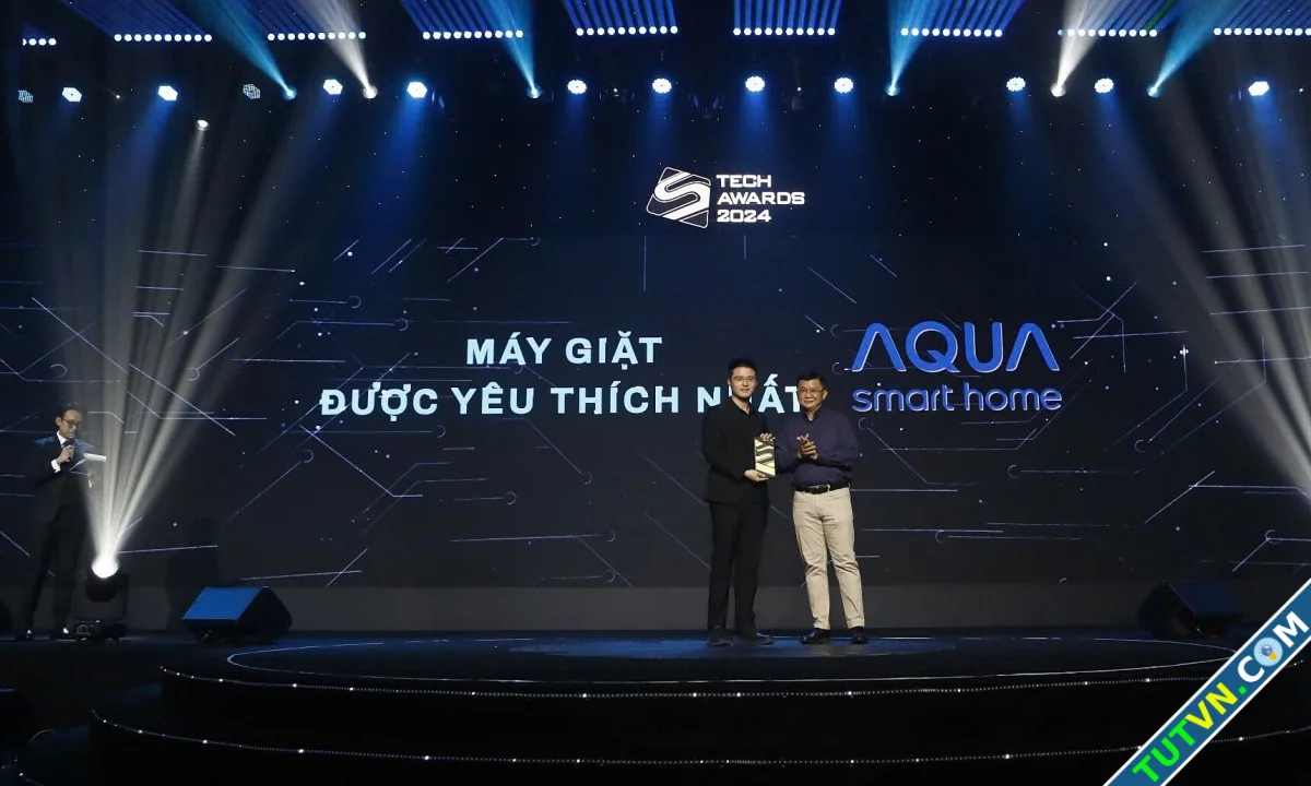 Aqua nhận giải máy giặt được yêu thích nhất tại Tech Awards 2024-1.webp