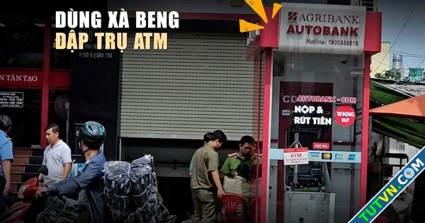 Bắt người đập trụ ATM trước ngân hàng ở Bình Tân-1.webp