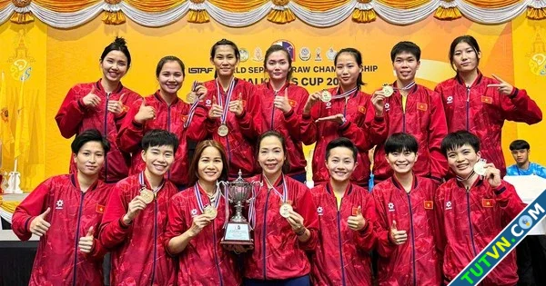 Cầu mây nữ Việt Nam vô địch thế giới HLV vỡ òa Áp lực cực lớn các cô gái quá bản lĩnh-1.webp