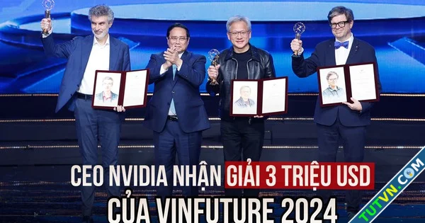 CEO NVIDIA cùng 4 nhà khoa học nhận giải 3 triệu USD của VinFuture 2024-1.webp