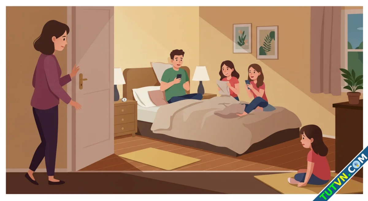 Chồng rủ hai bạn gái thân về ngủ chung khi tôi vắng nhà-1.webp