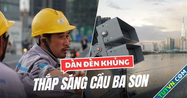 Công nhân xuyên đêm lắp đèn để cầu Ba Son rực sáng đêm giao thừa-1.webp