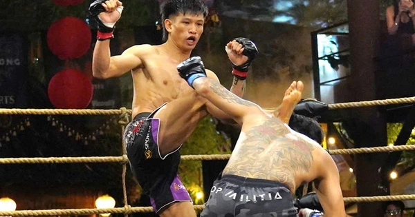 Đá cao chớp nhoáng vào chỗ hiểm võ sĩ Việt Nam hạ đo ván cao thủ Indonesia-1.webp