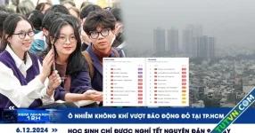 Xem nhanh 12h: Ô nhiễm không khí vượt báo động đỏ tại TP.HCM | Học sinh chỉ được nghỉ Tết Nguyên đán 9 ngày