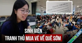 Giá vé tàu xe tăng cao, sinh viên tranh thủ mua vé về quê ăn tết sớm