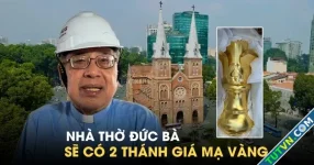 Nhà thờ Đức Bà Sài Gòn sẽ có 2 Thánh giá mạ vàng sau khi hoàn tất trùng tu