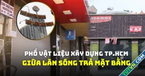 Mặt bằng bỏ trống trên phố vật liệu xây dựng TP.HCM, cửa hàng tìm cách vực dậy