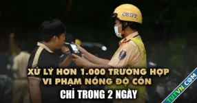 CSGT TP.HCM xử lý hơn 1.000 tài xế vi phạm nồng độ cồn trong 2 ngày