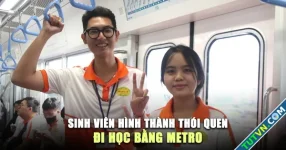 Tàu sắp chính thức lăn bánh, sinh viên hình thành thói quen đi học bằng metro