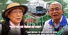 Metro số 1 vận hành: Cụ ông 71 tuổi dậy từ 5 giờ sáng đợi tàu lăn bánh