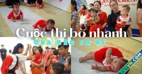 Siêu đáng yêu cuộc thi bò nhanh của các em bé 8 tháng tuổi: Ánh Viên trao huy chương!