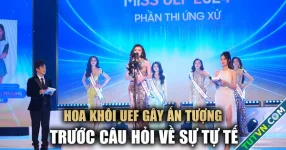 Hoa khôi Miss UEF gây ấn tượng với câu hỏi ứng xử về sự tử tế