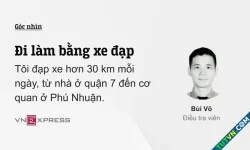 Đi làm bằng xe đạp