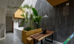 Nhà ống một mặt thoáng với đủ không gian sân vườn