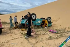 Du khách Hàn Quốc khiếu nại sau tai nạn xe Jeep ở Mũi Dinh