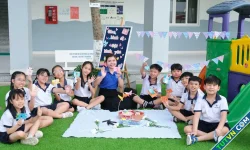 Sân chơi 'Gieo bình dị, gặt hạnh phúc' của trường Sao Khuê