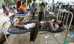 Bệnh viện Myanmar vỡ trận, nạn nhân nằm la liệt sau động đất