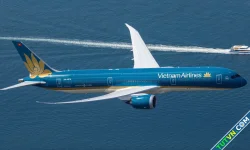 Vietnam Airlines in hình chim Lạc trên tàu bay