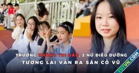 Trường không thi đấu, 2 nữ điều dưỡng tương lai vẫn ra sân cổ vũ bóng đá