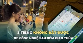 3 tiếng không bắt được xe công nghệ sau đêm giao thừa 2025 ở TP.HCM