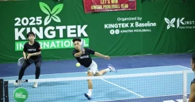 Các tay vợt Việt Nam gây sốt ở giải pickleball Kingtek International 2025-1.webp