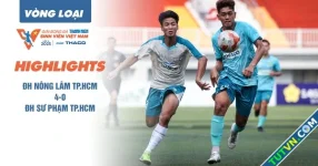 Highlight Trường ĐH Nông Lâm TP.HCM 4-0 Trường ĐH Sư phạm TP.HCM | Vòng loại TNSV THACO cup 2025