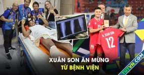 Chấn thương nặng, Xuân Son vẫn ăn mừng chức vô địch từ bệnh viện