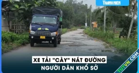 Quảng Ngãi: Xe tải cày nát đường, người dân khổ sở