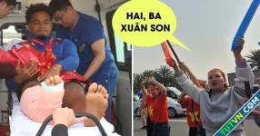 Xuân Son đến thẳng bệnh viện sau khi về nước, người hâm mộ hô vang tên ở sân bay