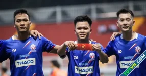 Trường ĐH Sư phạm kỹ thuật TP.HCM 4-0 Học viện hàng không Việt Nam Nam: Khẳng định sức mạnh