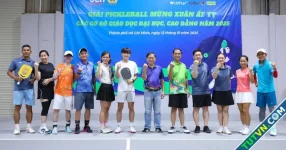 Sôi nổi giải pickleball các cơ sở giáo dục ĐH, CĐ mừng xuân Ất Tỵ 2025