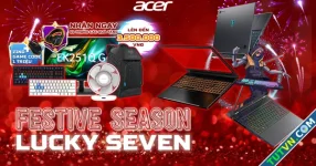 Festive Season - Lucky Seven: Cơ hội săn quà siêu hấp dẫn cùng Acer