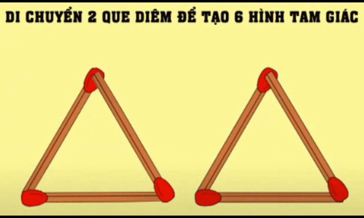 Di chuyển 2 que diêm nào để có 6 hình tam giác-1.gif