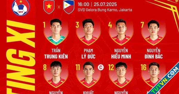 Đội hình U23 Việt Nam đấu Philippines Đình Bắc trở lại nhân tố cực lạ đá chính Lê Viktor dự b...webp
