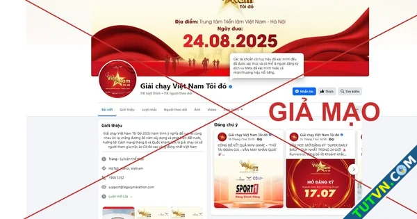 Giả mạo fanpage giải chạy Việt Nam tôi đó để lừa đảo Mọc như nấm-1.webp