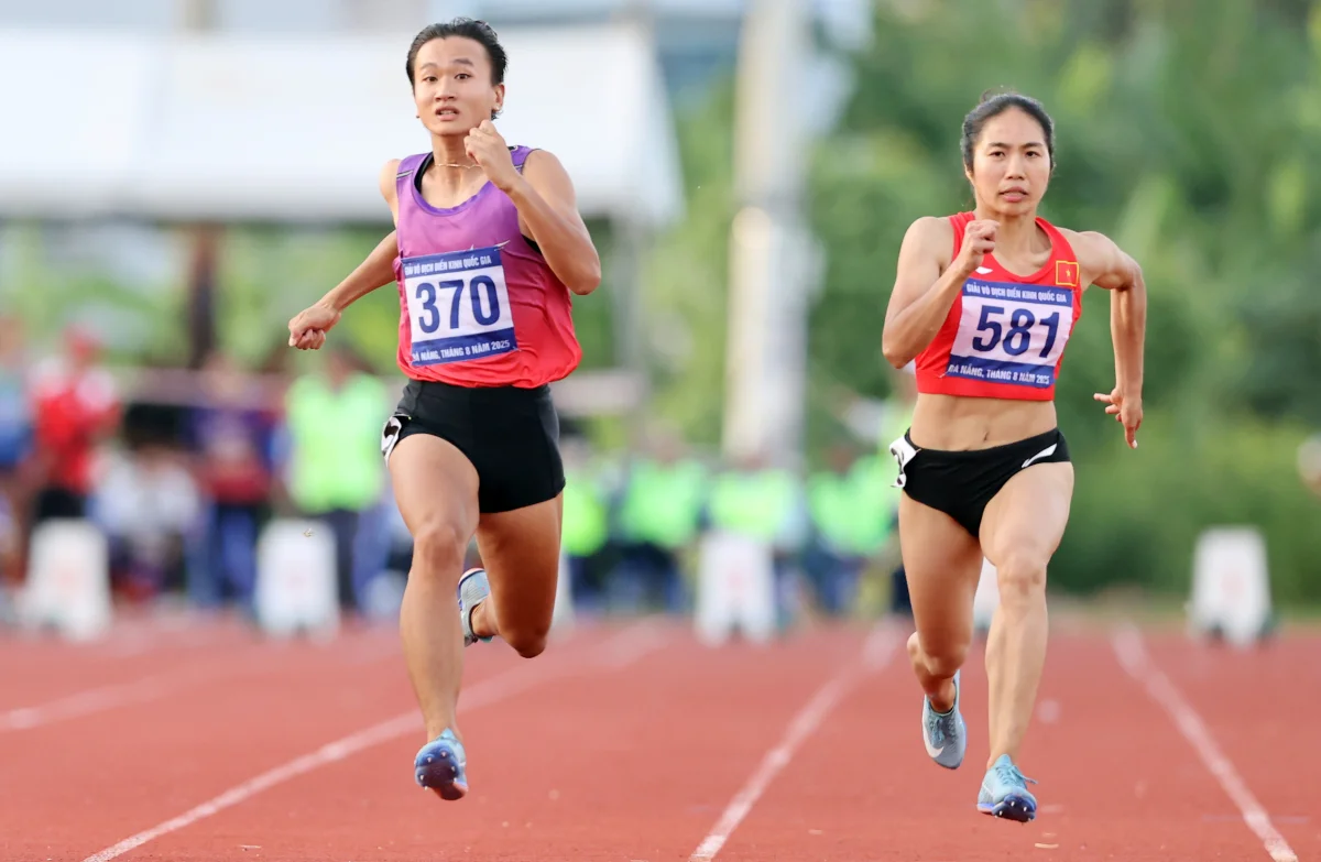 Hà Thu đánh bại Nhi Yến Tú Chinh ở chung kết 100m quốc gia-1.webp