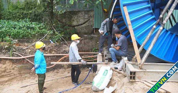 Hoàn thành di dời cáp ngầm cao thế 110kV tại ga Tao Đàn tuyến metro số 2-1.webp