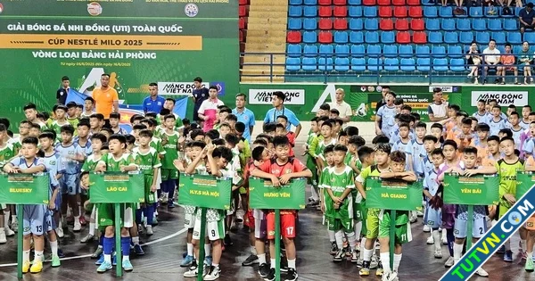 Hơn 400 cầu thủ nhí tranh tài tại giải bóng đá nhi đồng toàn quốc-1.webp