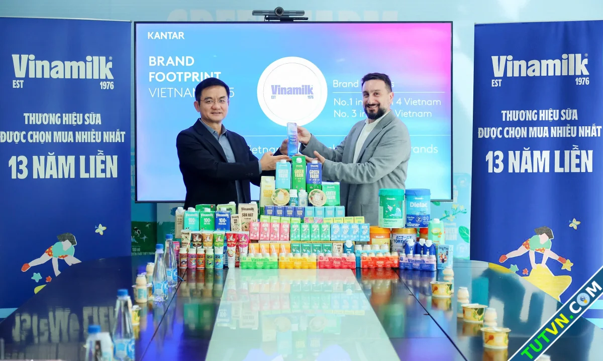 Kantar Vinamilk 13 năm liền dẫn đầu ngành sữa nhờ tính đổi mới-1.webp