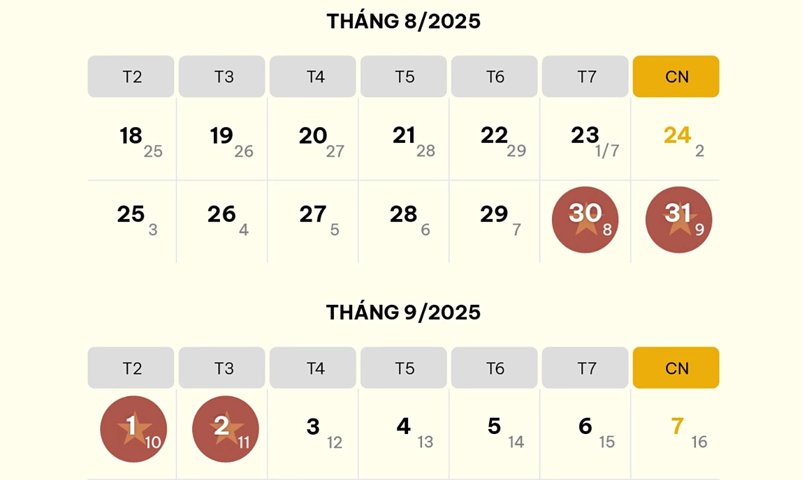 Kỳ nghỉ Quốc khánh kéo dài 4 ngày-1.webp