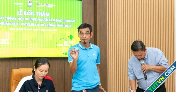 Lần đầu tiên môn pickleball xuất hiện khí thế tại 039Hội thao những người làm báo TPHCM039-1.webp