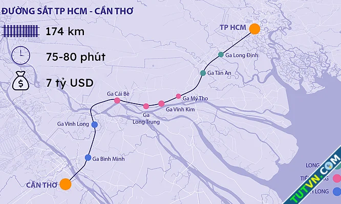 Lập báo cáo tiền khả thi đường sắt TP HCM Cần Thơ dài 175 km-1.webp