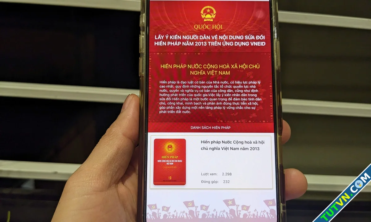Lấy ý kiến nhân dân về sửa Hiến pháp trên VNeID đến hết 295-1.webp
