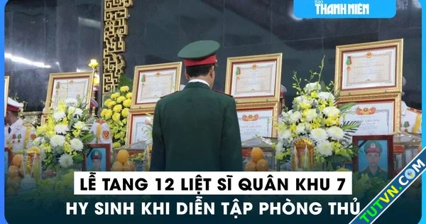 Lễ tang 12 liệt sĩ Quân khu 7 hy sinh khi diễn tập phòng thủ-1.webp