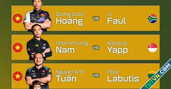 Lịch thi đấu billiards hôm nay Tay cơ Việt Nam gặp đối thủ cực mạnh-1.webp