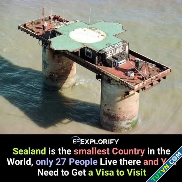 Sealand là quốc gia nhỏ nhất thế giới 🌍