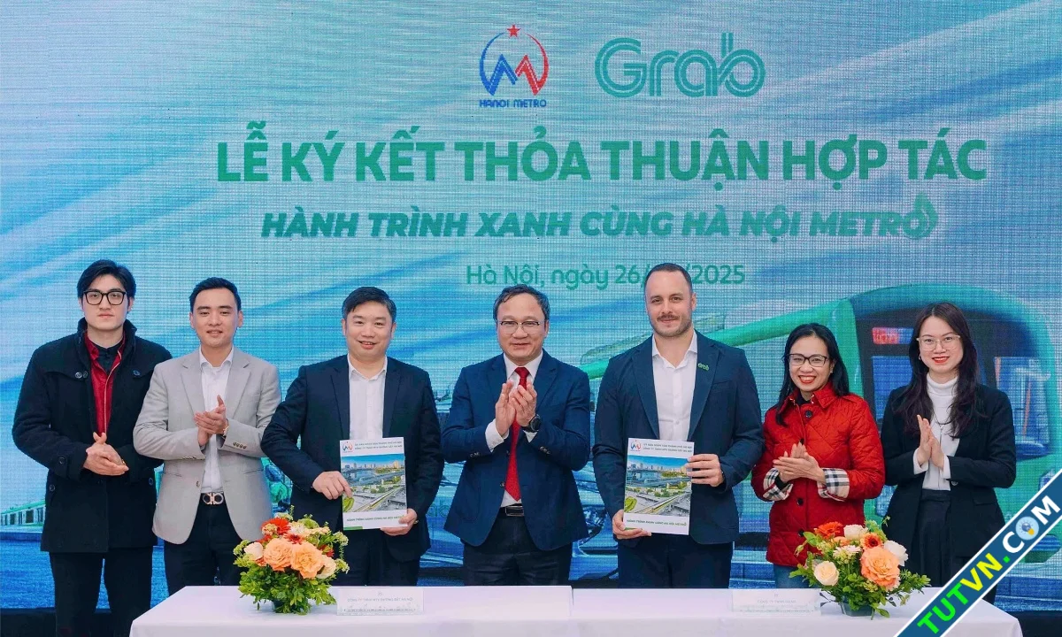 Metro bắt tay Grab phát triển đường sắt Hà Nội-1.webp