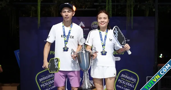 Nữ doanh nhân Madam Truyền cùng CLB Kingtek Pickleball thắng lớn ở giải pickleball quốc tế Ma...webp