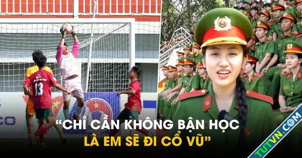 Nữ học viên cảnh sát xinh đẹp 039chỉ cần không có giờ học là đi cổ vũ bóng đá sinh viên039-1.webp